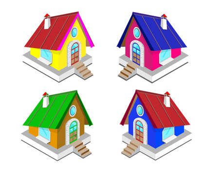 Fairy houses for your creativityのイラスト素材
