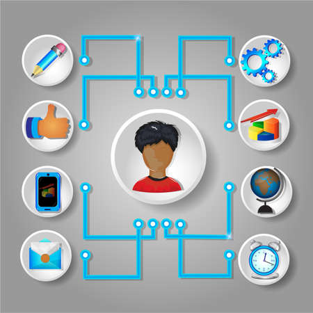 Set of graphic icons for designのイラスト素材