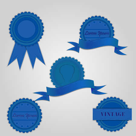 Set of flat stickers or banners for creative creativity.のイラスト素材