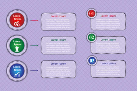 Infographics for a presentation with transparent elements. Part 2のイラスト素材