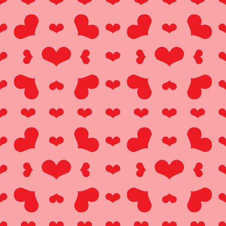 Seamless background with hearts for decoration of festive design