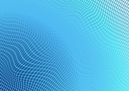 Editable decorative geometric blue-turquoise blurred gradient mesh background. Vector illustration for graphic design banner, poster, brochure, billboardのイラスト素材