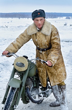 Historical festival of the Second World war, the village of Ivanovo, Ulyanovsk region, Russia,...