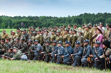 Historical festival Shadrinsk city, Russia June 25, 2017. Participants in the reconstruction of the...