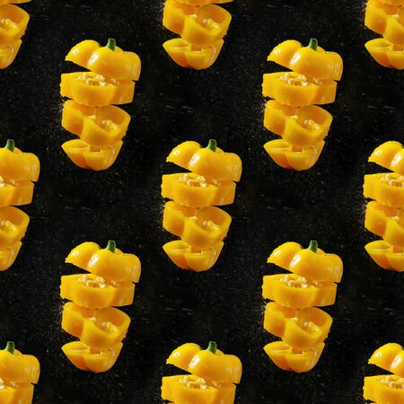 Gingerbread red lips on Valentine's day isolated on black backgroundの写真素材