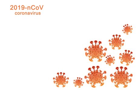 A collective model of any virus, a collage of textures and fungi isolated on a white background. The concept of coronavirusの写真素材