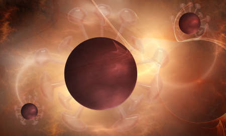 Fractals, new abstract viruses in a colorful space the Spread of Covid-19 coronavirus waiting for...