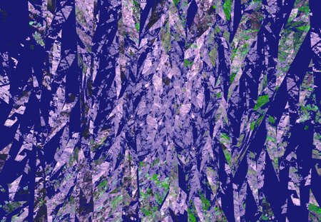 Fractals, an abstract geometric background for text in cool tonesの写真素材