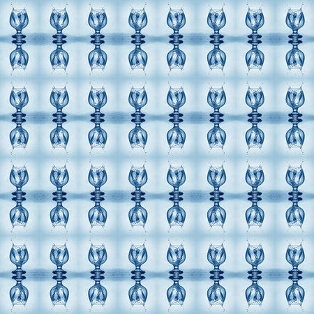 Seamless texture with a glass of mineral water
