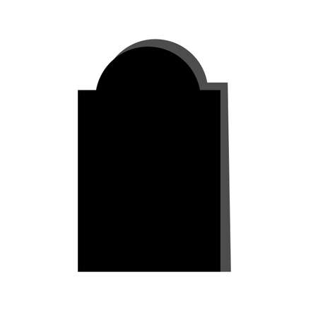 Tomb stone icon in single color. Monument dead Halloween spookyのイラスト素材