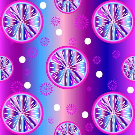 Seamless bright colorful pattern of abstract orangeのイラスト素材