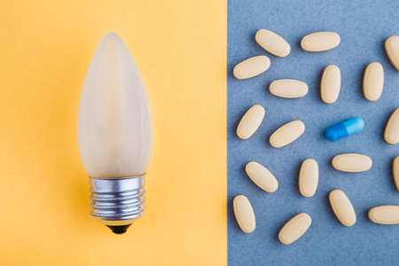 The concept. Energy from potent drugs. The influence of pharmacology on life and progress.