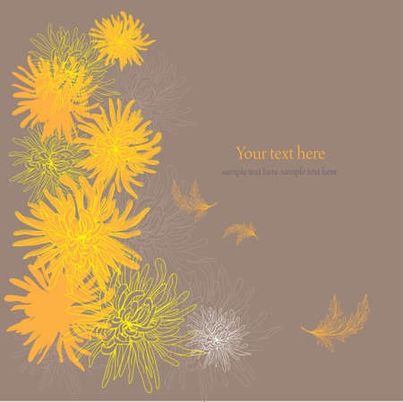 Chrysanthemum backgroundのイラスト素材