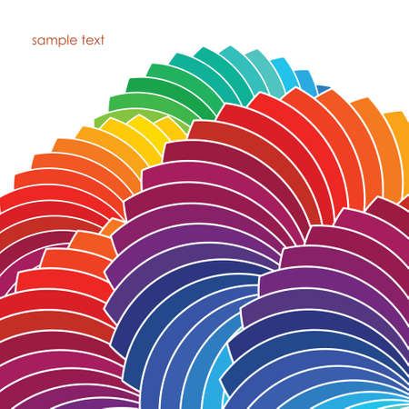 Abstract background with spectrum wheels のイラスト素材