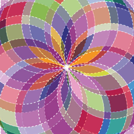 Mosaic spectrum color wheelのイラスト素材