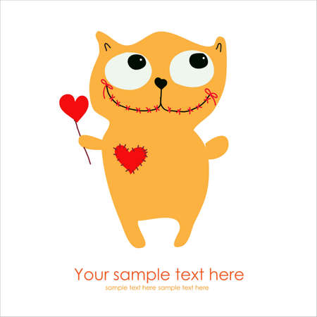 Cute Monster Cardのイラスト素材