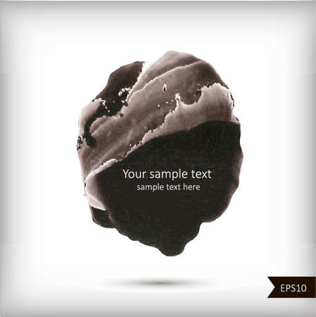 Abstract watercolor black and white backgroundのイラスト素材