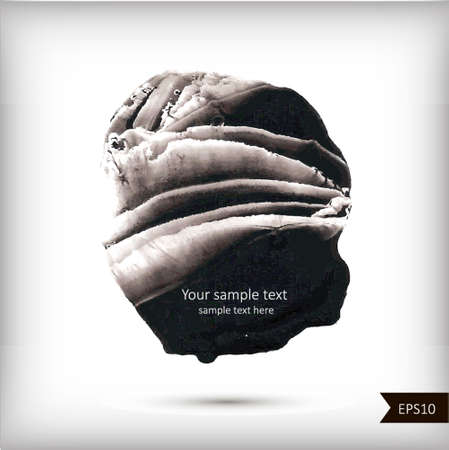 Abstract watercolor black and white backgroundのイラスト素材