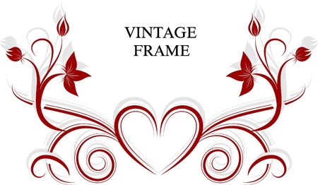 vintage decor for textのイラスト素材