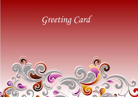 Greeting card vectorizedのイラスト素材