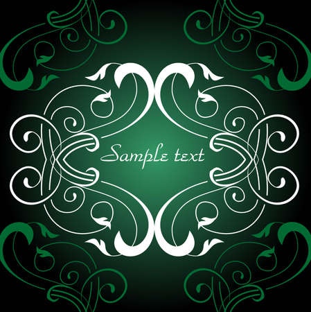 classic decorative filigree frame for textのイラスト素材