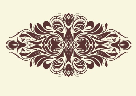 design ornamental element in vintage style vectorized のイラスト素材