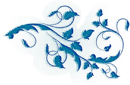 decorative branch with shadowのイラスト素材