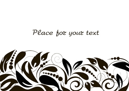 floral background with decorative branch のイラスト素材