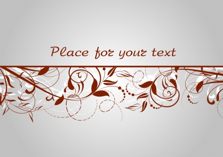 floral background with decorative branchのイラスト素材