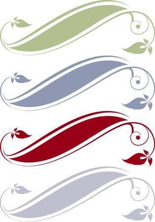 Four original decorative frames in vintage style のイラスト素材