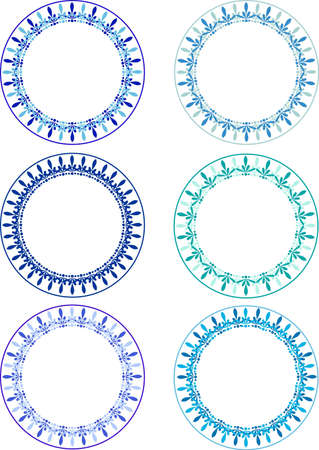 Decorative vintage oval framesのイラスト素材