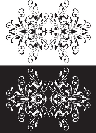 Design ornamental element in vintage style vectorized  Two variant  のイラスト素材