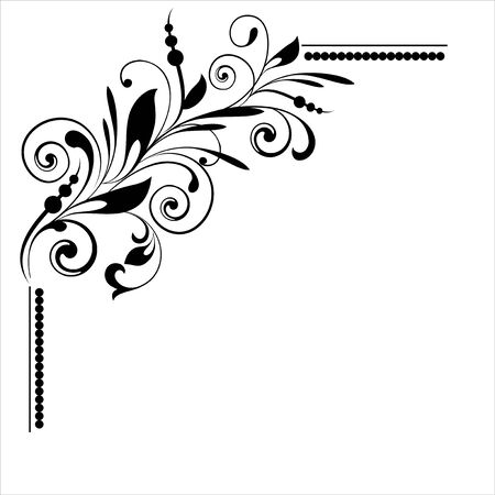 decorative  frame for design in vintage styledのイラスト素材