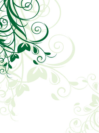 Floral pattern with decorative branch  Vector illustration のイラスト素材