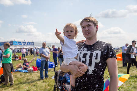 Zhukovsky, Russia - 16 August 2014, avia show in Zhukovskyのeditorial素材