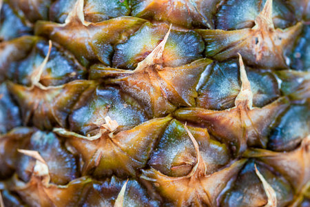 Close up texture of pineapple