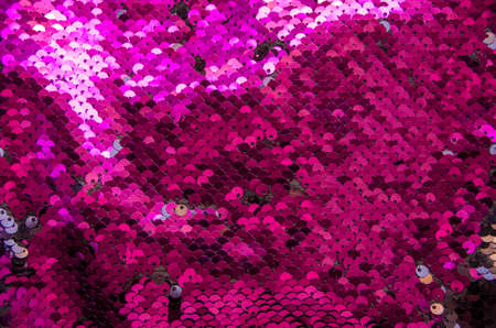 Pink circle sequins pattern texture background and textureの写真素材