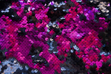 Pink circle sequins pattern texture background and textureの写真素材