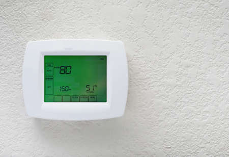 Modern efficient programming thermostat-energy save solutionの写真素材