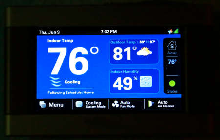 Modern efficient programming thermostat-energy save solution