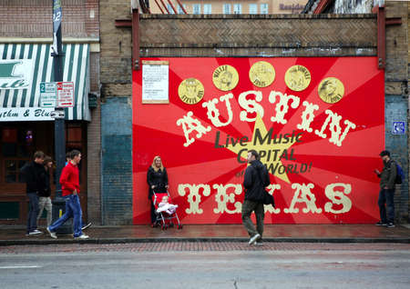 AUSTIN, TEXAS - MAR 9: SXSW 2017 South by Southwest 2017 Annual music, film, and interactive conference and festival on March 9, 2017 in Austin, Texas. Festival is held from March 9-18. Poster on 6 streetのeditorial素材