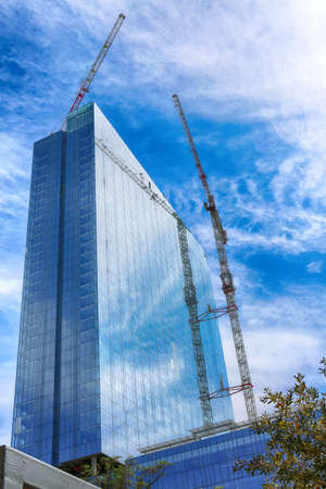 March 8, 2017, Austin, Texas. Construction of new modern building, downtown Austin. Austin is the...