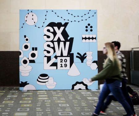 AUSTIN, TEXAS - MARCH 7, 2019: SXSW South by Southwest Annual music, film, and interactive...