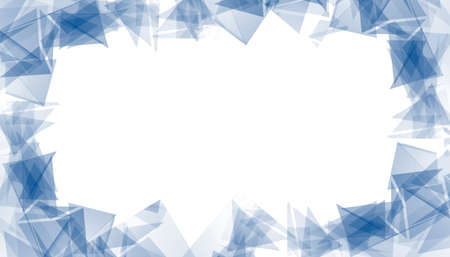 blue abstract polygonal illustration triangles backgroundの写真素材