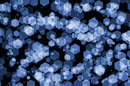 Classic Blue abstract technology blue background with hexagons. hi tech conceptの写真素材