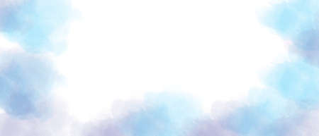 light Blue and pink watercolor background hand-drawn with gradient of whiteの写真素材