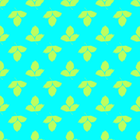 Seamless pattern with leaves in neon colors.のイラスト素材