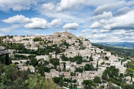 Gordes, one the most beautiful villages of Franceの写真素材