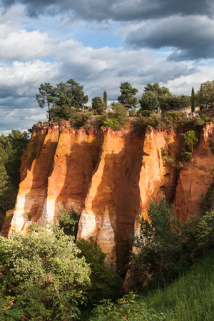 Ochre guarry in Roussillon, France