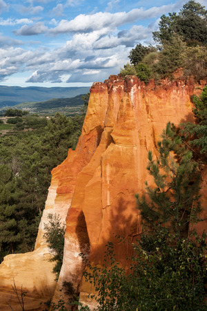 Ochre guarry in Roussillon, France